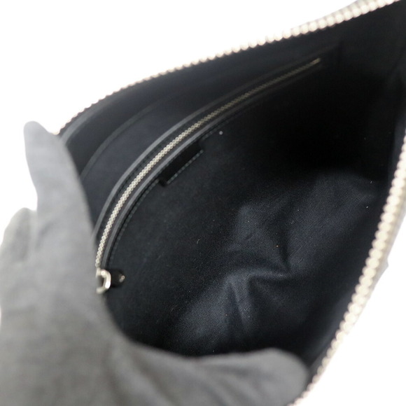 Gucci GG Supreme Shoulder Bag Black Gray - Picture 8 of 9